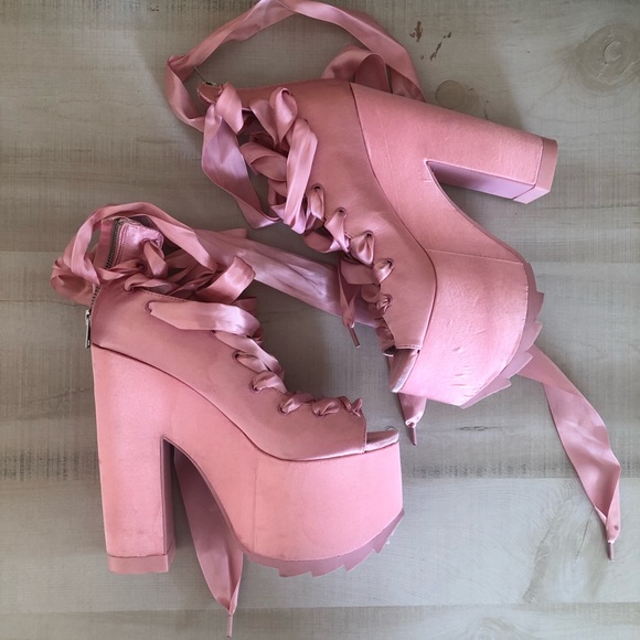 pink ballet platforms